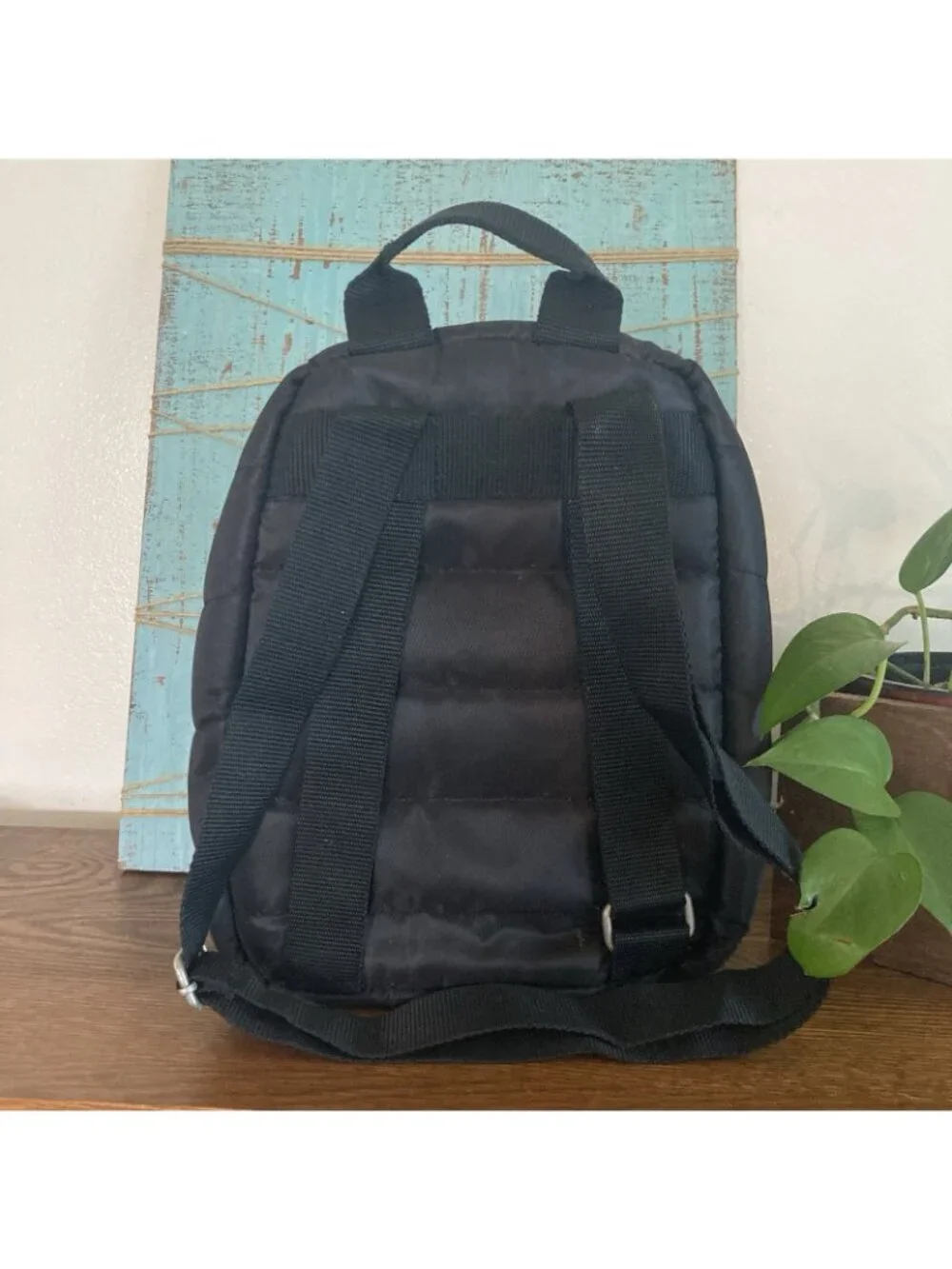 Arctic Zone Quilted, Insulated Backpack Style Lunch Pack  Black Antibacterial
